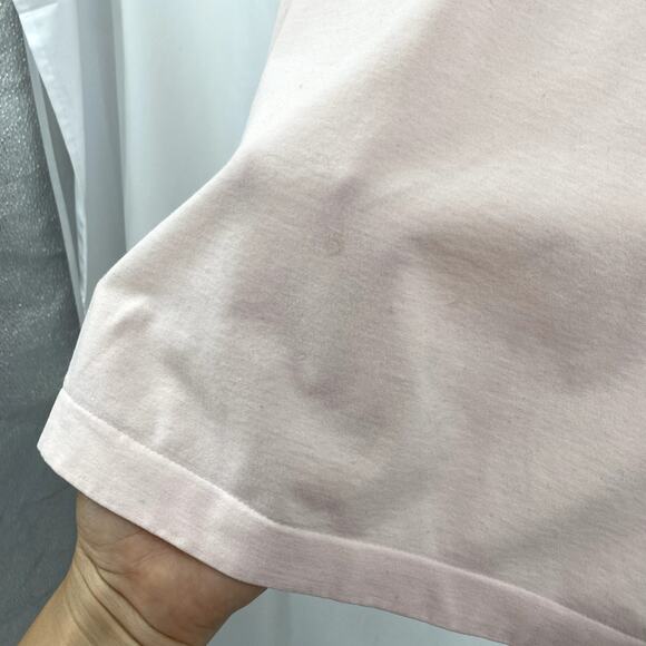 Wolford S Light Pink V neck Cotton Velvet Light Tank - Picture 3 of 6